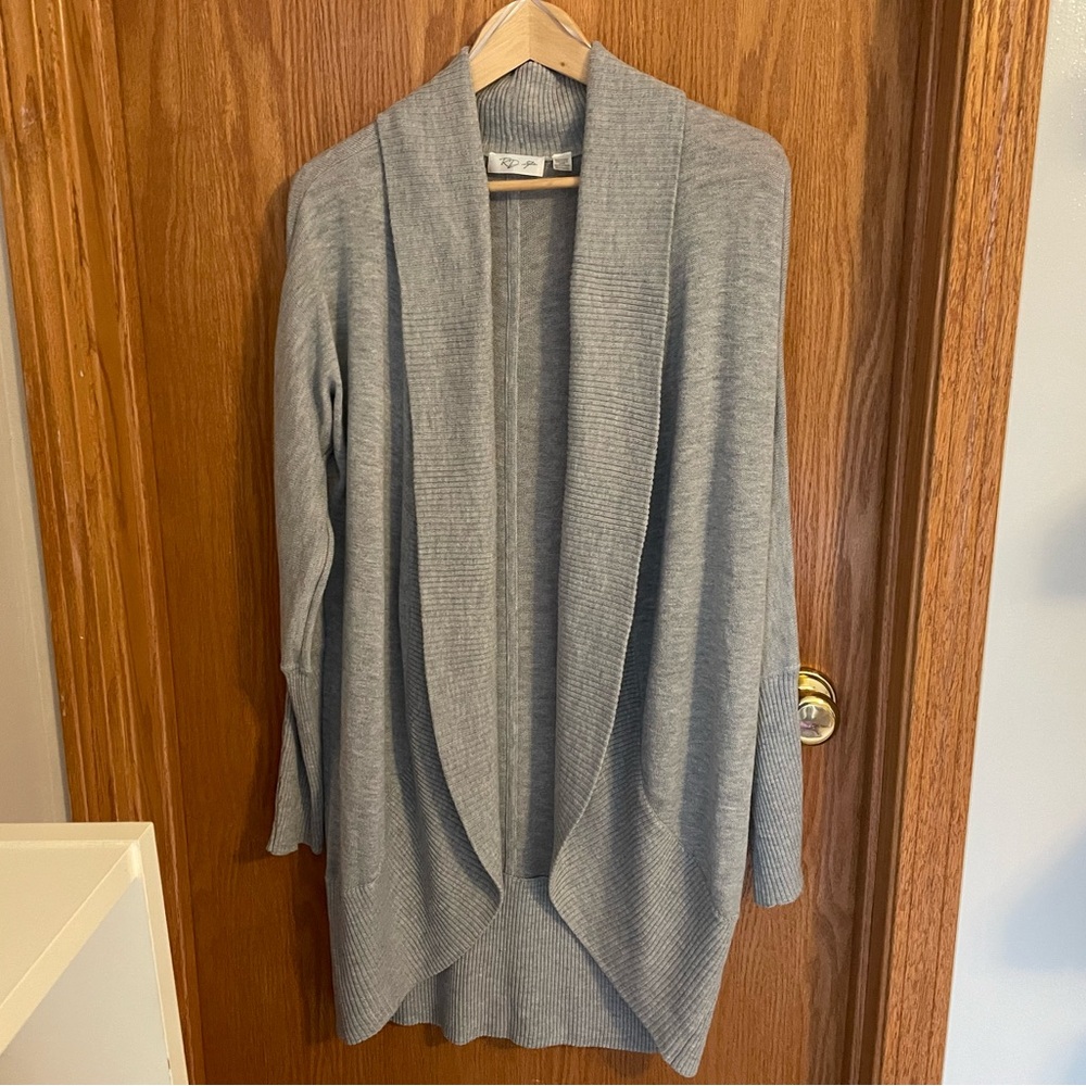 RD Style Heather Gray Open Front Cardigan